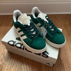 Adidas Grand Court Alpha Sneakers Green and white stripe Unisex, Size Men’s 8.5